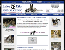 Tablet Screenshot of lakecityanimalclinic.com